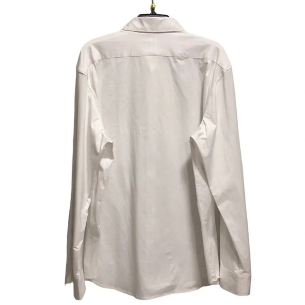 Soft Cloth Button Front Collared Dress Shirt - Picture 7 of 11